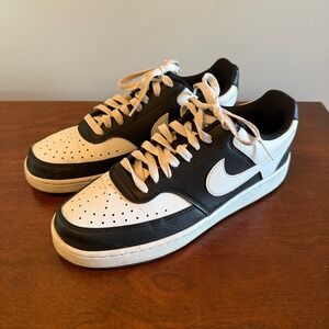 Nike Court Vision Low Black and White Size 8.5